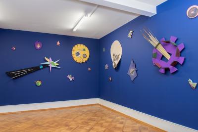 Fausta Squatriti, «Galaxie», Ausstellungsansicht, 2023 KBCB, Foto: Lea Kunz