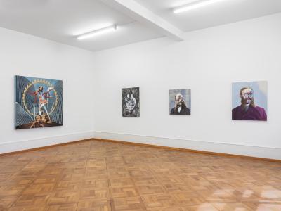 Jim Shaw,  «THE PAST IS NEVER DEAD. IT’S NOT EVEN PAST.», Ausstellungsansicht, 2024, KBCB, Foto: Lea Kunz
