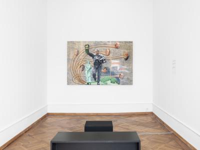 Jim Shaw,  «THE PAST IS NEVER DEAD. IT’S NOT EVEN PAST.», Ausstellungsansicht, 2024, KBCB, Foto: Lea Kunz