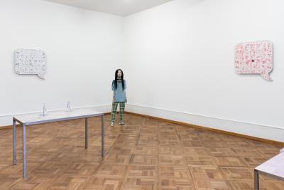 Liz Craft, «Me Princess», Ausstellungsansicht, 2023KBCB, Foto: Lea Kunz