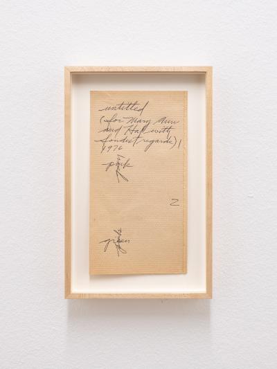 Mathias C. Pfund, Dan Flavin, «for Mary Ann and Hal with fondest regards», Ausstellungsansicht, 2024, KBCB, Foto: Lea Kunz