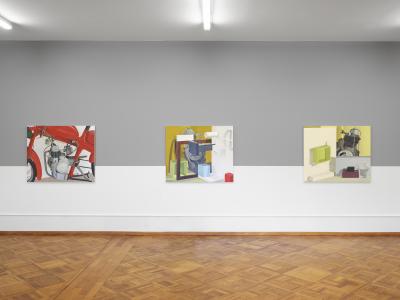 Nathalie Du Pasquier, Olivier Mosset, 1+1=3, Ausstellungsansicht, 2024, KBCBFoto: Thomas Annaheim Lambert