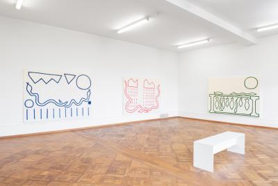 Stephen Felton, Bugaboo Voodoo, Ausstellungsansicht Kunsthaus Biel Centre d’art Bienne 2024, Foto: Lea Kunz