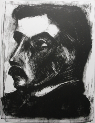 Heinz-Peter Kohler, Ohne Titel (Männerporträt Robert Walser), 1983