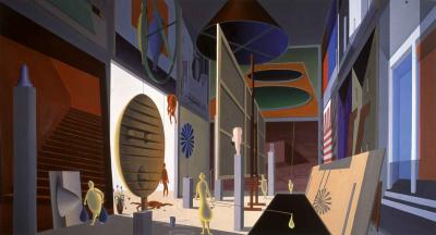 Thomas Huber, Die Bühne (Ein Bild für Biel), 1999