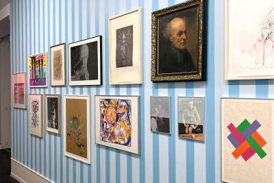 Eine Werkauswahl aus der Aktion Miete im Kunsthaus Biel.